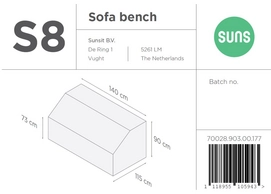 Sofa Bench Cover Suns S8