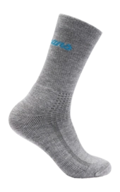 Sok Bergans Unisex Allround Mid Merino Cushioned Solid Grey/Aqua Lagoon