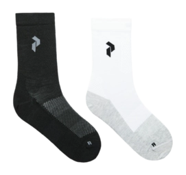 Sok Peak Performance Unisex Hiking Socks Offwhite Black (2-Pack)
