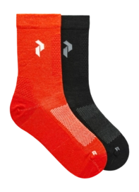 Sok Peak Performance Unisex Hiking Socks Solar Burst Black 2-Pack