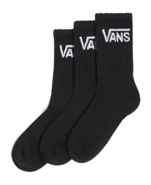 Sok Vans Women Classic Vans Crew Sock Rox Black (3 pack)