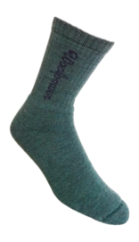 Socken Woolpower Socks Classic Logo 400 Forest Green