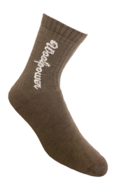 Socken Woolpower Socks Classic Logo 400 Pine Green
