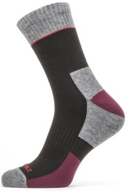 Sok Sealskinz Unisex Solo QuickDry Ankle Length Grey Black Red