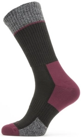 Sok Sealskinz Unisex Solo QuickDry Mid Length Black Grey Red