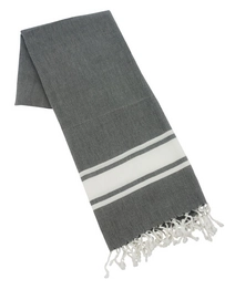 Hamamdoek ZusenZomer Donkergrijs Sol XL