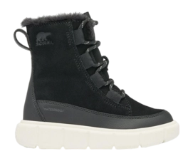 Snowboot Sorel Children Explorer III Lace WP Black Sea Salt DUOTREAD