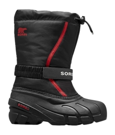 Snowboot Sorel Children Flurry Black Bright Red
