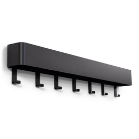 Spinder Design Dax Play 7 Wandkapstok H 12 cm - Zwart