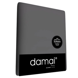 Split Topper Hoeslaken Damai Organic Grey (Satijn)