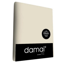 Split Topper Hoeslaken Damai Organic Taupe (Satijn)