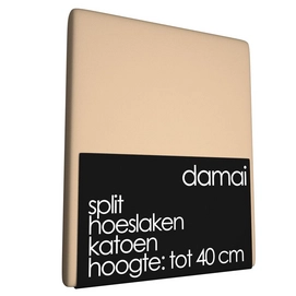 Split Hoeslaken Damai Camel (Katoen)