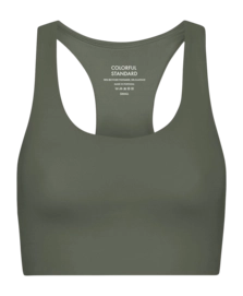 Brassière Colorful Standard Femmes Active Cropped Bra Dusty Olive