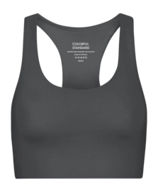 Brassière Colorful Standard Femmes Active Cropped Bra Lava Grey