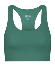 Brassière Colorful Standard Femmes Active Cropped Bra Pine Green