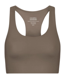 Brassière Colorful Standard Femmes Active Cropped Bra Warm Taupe