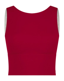 Sport BH House of Gravity Women Cross Crop Top Deep Ruby Red