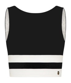 Sport BH House of Gravity Women Divine Crop Top Black X White Topaz
