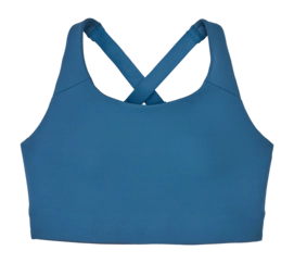Sport BH Patagonia Women Shadowlite High Impact Adjustable Bra Aquatic Blue Aansluitende pasvorm