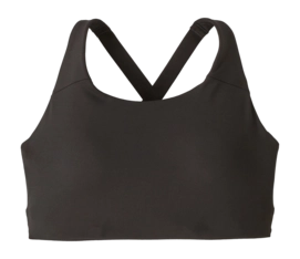 Sport BH Patagonia Women Shadowlite High Impact Adjustable Bra Black Nauwsluitend
