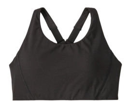 Sport BH Patagonia Women Shadowlite Mid Impact Adjustable Bra Black Nauwsluitend