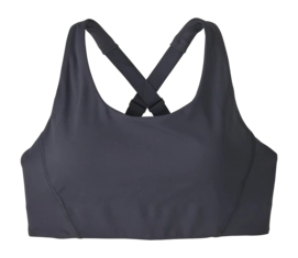Sport BH Patagonia Women Shadowlite Mid Impact Adjustable Bra Smolder Blue Nauwsluitend