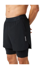 Sportbroek Björn Borg Men Borg 2 In 1 Shorts Black Beauty