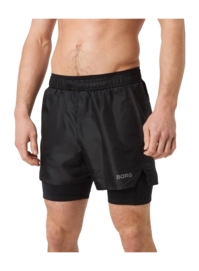 Sportbroek Björn Borg Men Borg Performance 2 In 1 Black Beauty