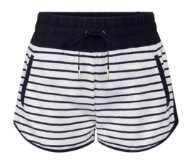 Sportbroek House of Gravity Women Active Shorts White X Blue Stripe