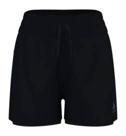 Sportbroek Odlo Women Zeroweight 3 Inch 2 in 1 Black Regular Fit
