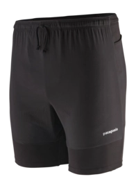 Sportbroek Patagonia Men Endless Run Shorts Black Nauwsluitende pasvorm