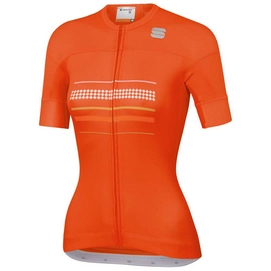 Fietsshirt Sportful Women Diva Short Sleeve Jersey Fire Red