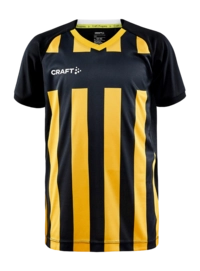 Sportshirt Craft Kids Progress 2.0 Stripe Jersey Black/Sweden Yellow