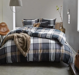 Dekbedovertrek Beddinghouse Stanford Anthracite Flanel