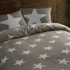 Dekbedovertrek DayDream Stars Beige Flanel