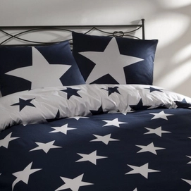 Dekbedovertrek DayDream Stars Navy Flanel