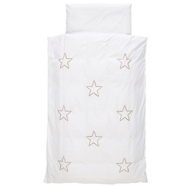 Parure de Lit Jollein Stars Taupe Coton