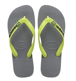 Slipper Heren Havaianas Brasil Logo Steel Grey