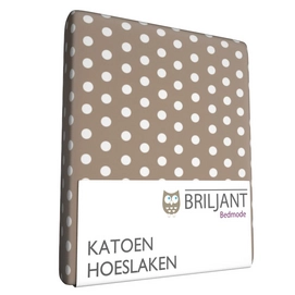 Hoeslaken Kinder Briljant Bea Taupe (Katoen)