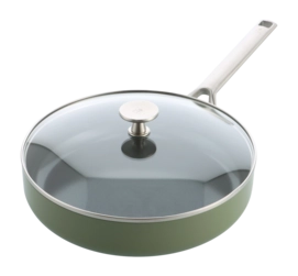 Stoofpan BK Sublime Olive Green Met Keramische Antikleeflaag Met Deksel 28 cm