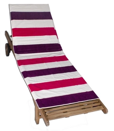 Strandlaken Simpele Multi Streep Roze