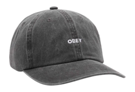Strapback Cap Obey Pigment Bold 6 Panel Herren Pigment Black FW25