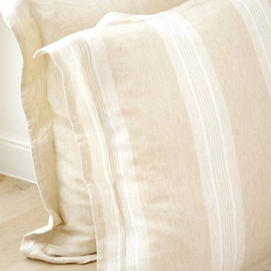 Kussensloop Libeco Catalina Straw Stripe (Linnen)