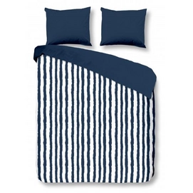 Dekbedovertrek Good Morning Stripes Blauw Katoen