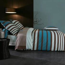 Parure de Lit Tradilinge Stripe Bleu Percale
