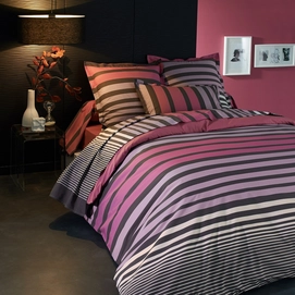 Parure de Lit Tradilinge Stripe Camelia Percale