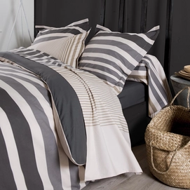 Taie d'oreiller Tradilinge Stripe Ficelle Percale (50 x 70 cm)