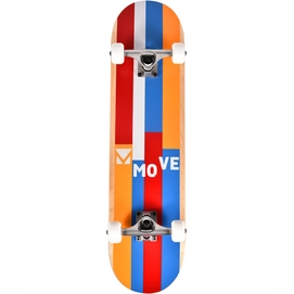 Skateboard Move 31 Inch Stripes Red