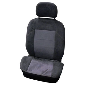 Stoelhoesset Carpoint Suede Grijs (4-delig)