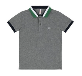 Polo Sun68 Homme 3 Color Collar El Grigio Medio